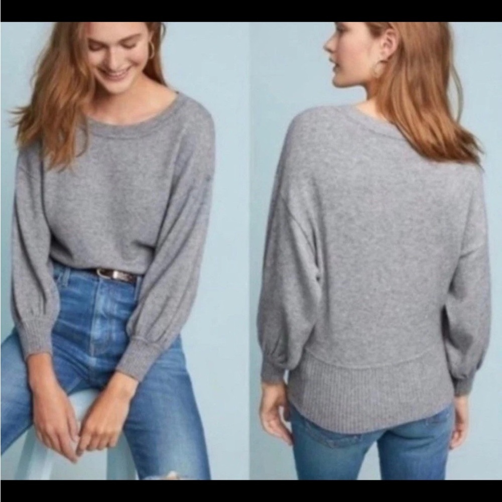 Anthropologie Moth Sz S Cabin Sweater Balloon
Dolman Sleeve Burnt Orange Fall EC - Picture 4 of 11
